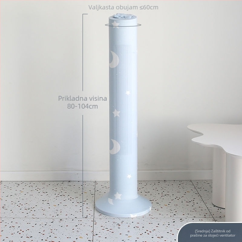 Navlaka za prašinu za podni ventilator i bez lopatic toranj ventilator – pamuk, minimalistički stil, zaštitna navlaka za skladištenje kod kuće
