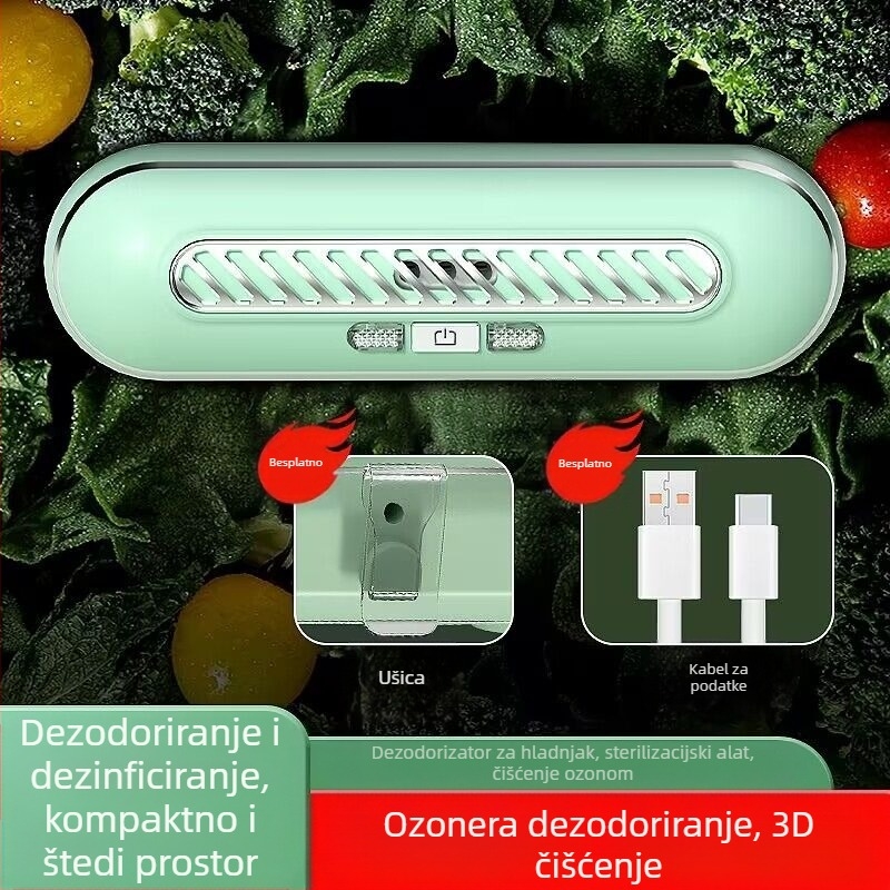 Pročišćivač zraka s dezodoransom i sterilizacijom, održava svježinu i čisti zrak; buka < 36 dB, protok zraka 50 m3/h, pogodan za do 10 m², kompozitni filtar