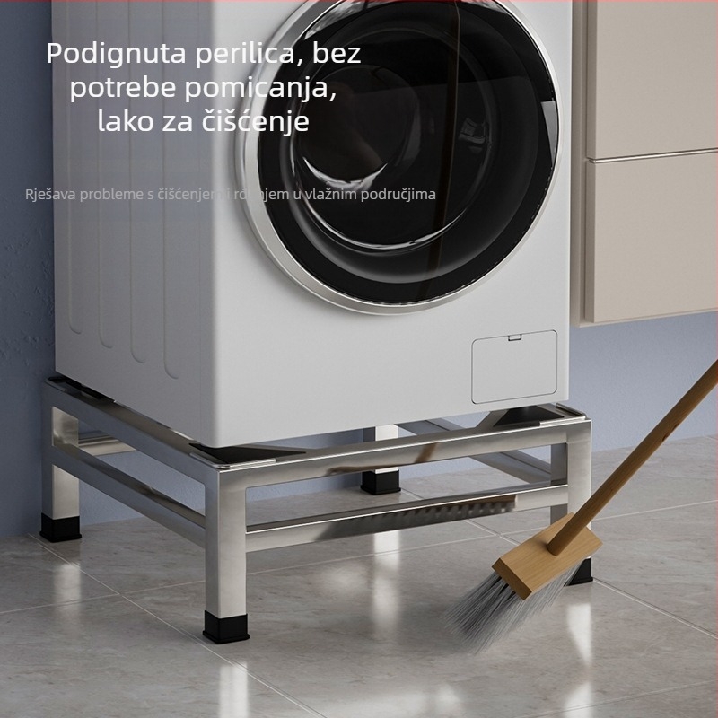 Stalak za perilicu rublja od nehrđajućeg čelika, model JX00039, jednostupanjski dizajn, CE potvrda