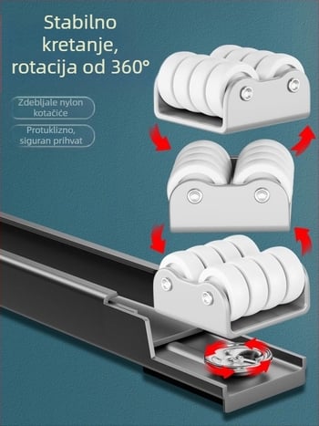 Univerzalna pomična baza s okretljivim kotačićima za premještanje teških namještaja i hladnjaka