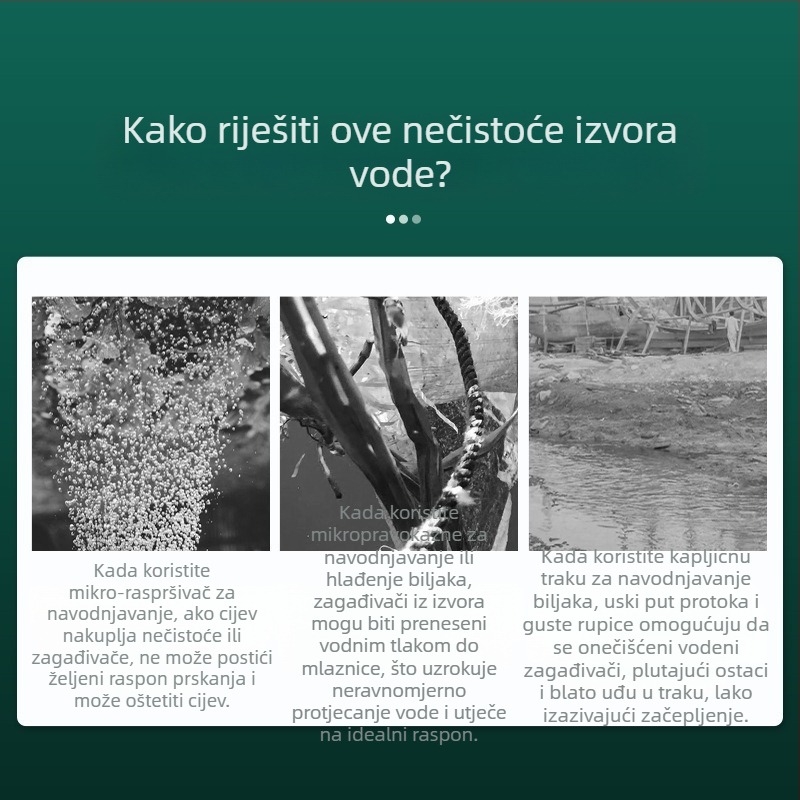 Predfilter za vodovodnu liniju, od nehrđajućeg čelika 304, proziran vizualni filtr, Mileage marka, moderni minimalistički stil