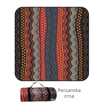 Piknik prostirka od flanel materijala s aluminijskom folijom, vodootporna i otporna na vlagu, za više osoba, težina 1000 g
