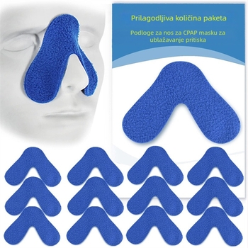 CPAP nosna podloška za masku ventilatora — jastučić protiv tlaka, baršunasti materijal, težina 2, ručni stil