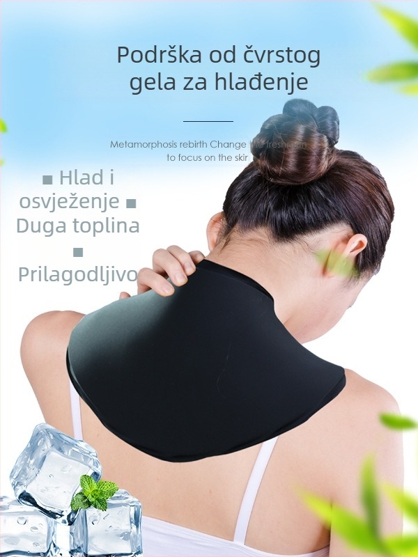 Ledeni paket za rame i vrat od spandeksa, tvrdi gel, pogodan za yogu i zdravstveni masažni tretman, pakiranje 20 komada