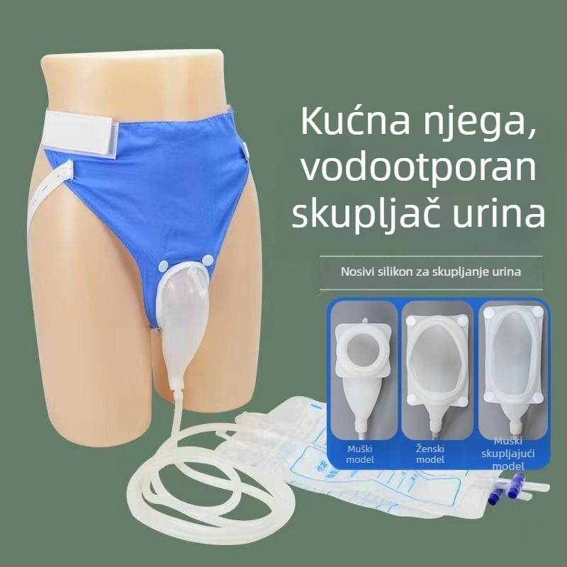 Silikonski urin za starije osobe, prozračni mrežasti dizajn, unisex, za ležeće bolesnike