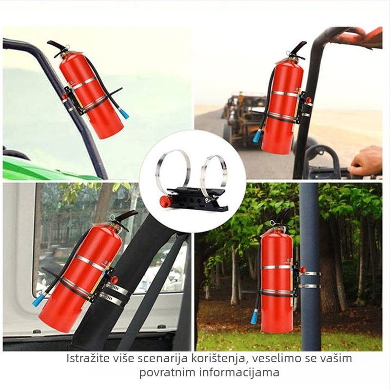 Držač vatrogasnog aparata za UTV/ATV – aluminijska legura, CNC precizna obrada, opći modeli