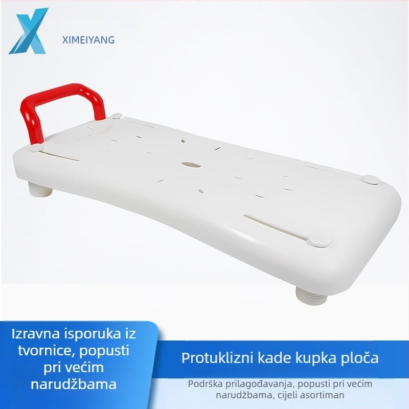 Široka i debela daska za sjedenje u kadi s sigurnosnom ručkom i protukliznom površinom (Materijal: PP; Podrijetlo: Guangdong; Značka: Aoneng plastic hardware products; Sklapanje: Ne; Uvoz: Ne)