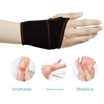 Ledena obloga za zglob ruke za toplu i hladnu terapiju – gelno punjenje, najlon materijal, zaštitnik zapešća, privatna etiketa dostupna, prilagodba