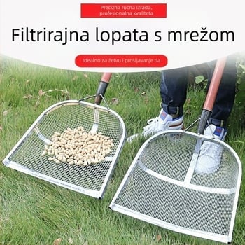 Galvanizirano željezno sito za žitarice s velikim otvorima i debelom mrežom, za kukuricu, kikiriki i kestene, prilagodljivo