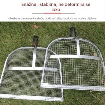 Galvanizirano željezno sito za žitarice s velikim otvorima i debelom mrežom, za kukuricu, kikiriki i kestene, prilagodljivo