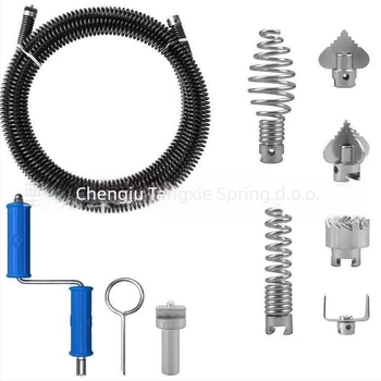 Pružina za otklanjanje začepljenja s produženim konektorima (muški i ženski) – čelična žica, cinkovano, Little Treble