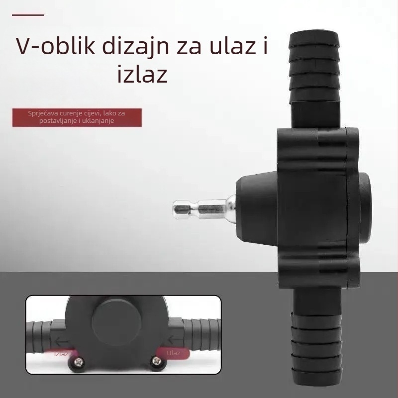 Električna pumpa za usisavanje ulja, pokretana ručnim električnim bušilom, samoprihvatljiva pumpa za vodu visokog protoka, pumpa za odvodnjavanje i dizel, mala pumpa za usisavanje