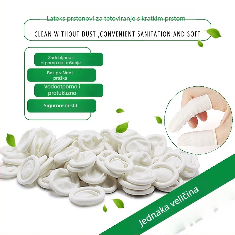 Jednokratne latex prsti zaštitnici za tetoviranje obrva – alati za kozmetički salon