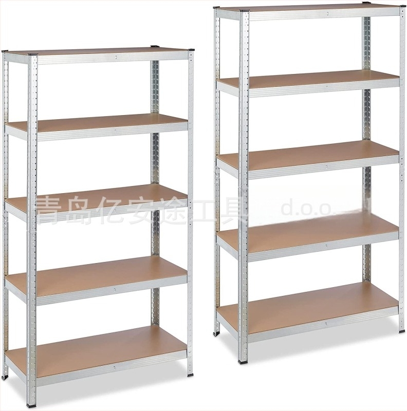 Teški regali za skladištenje namirnica, čelik i drvo, debljina laminata 6–12