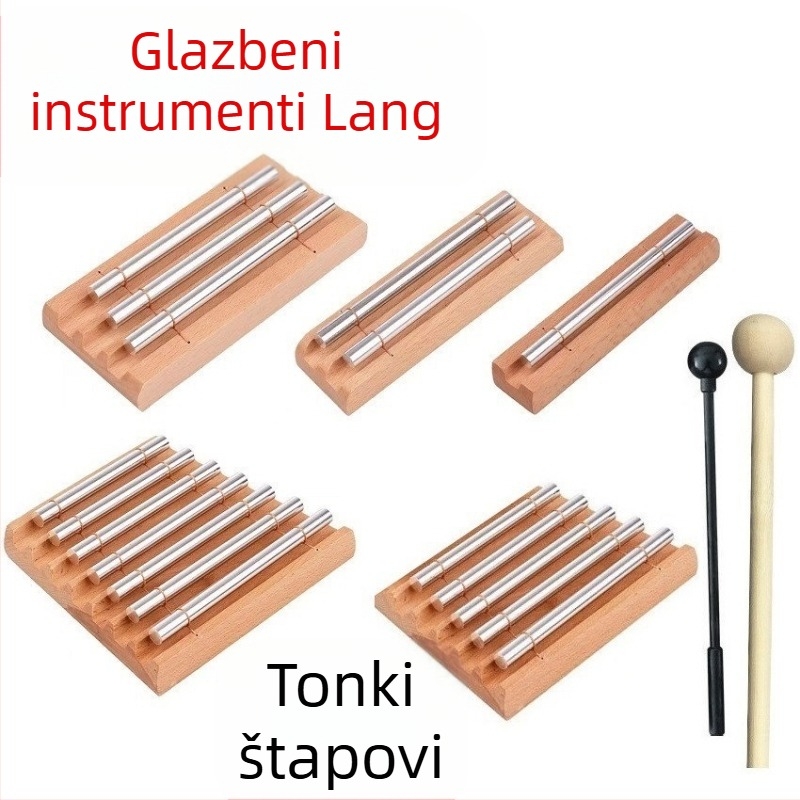Orffov instrument za udaraljke (Materijal: buk i aluminij; Brend: Longyin; Kategorija proizvoda: zapadni udarni instrument; Pakiranje: drugo; Dobna skupina: 7–14 godina)