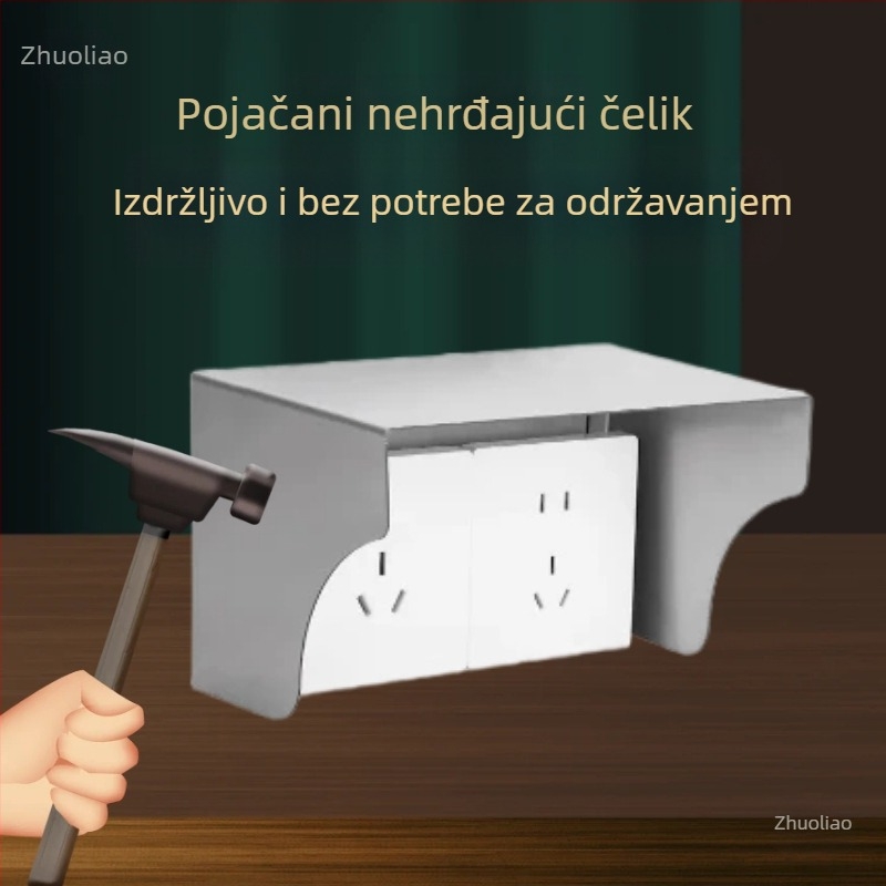 Nerđajući čelični vanjski zaštitni poklopac za 86-tip utičnicu i sustav pristupa te EV punionicu, vodootporan, zaštita od sunca, otpornost na udarce