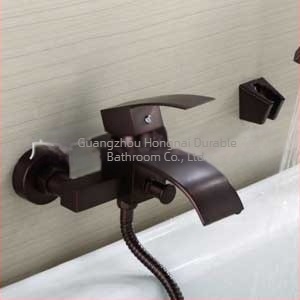 ORB set za kadu s vodopadom i ručnim tušem, zidna montaža, bakar, model HD-0909b, funkcije: mjehurići, kiša, raspršivanje