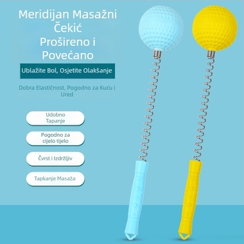 Golf masažni čekić, silikonski opružni masažer, višenamjenski čekić za leđa i meridijane, fitness čekić — Louchuan, 2002