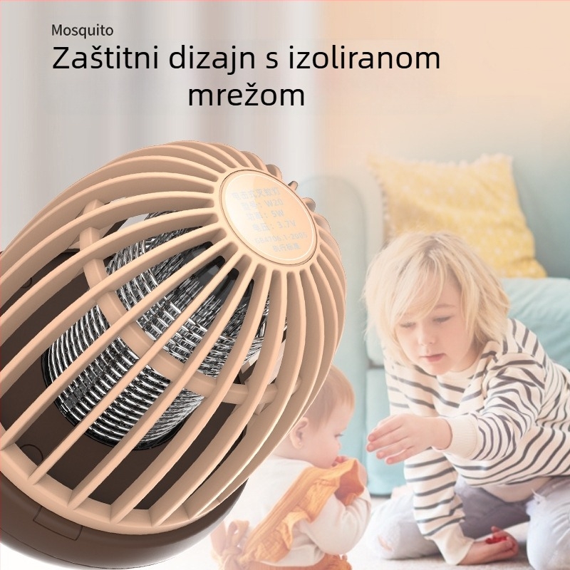 Lampa za ubijanje komaraca s LED, USB punjiva, za vanjsku upotrebu, hvatanje komaraca svjetlosnim valom, za 51–100 m², predstavljena 2022.