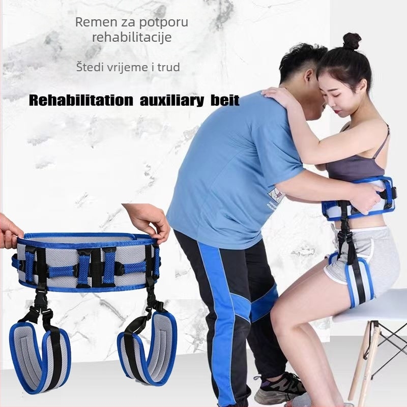 Pojas za podršku pri stajanju i prijenosu starijih osoba, rehabilitacijska vježba za hemiplegiju