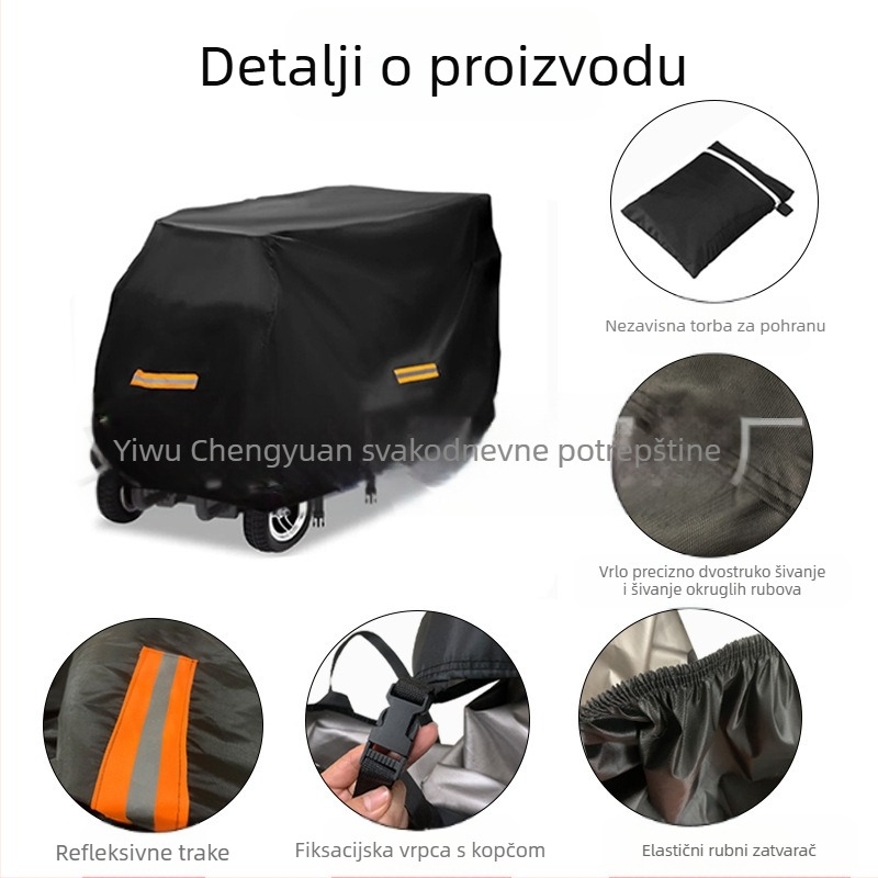 Navlaka za električni skuter — Oxford tkanina, moderan minimalistički stil, zaštitni pokrov od prašine, prilagodljiva
