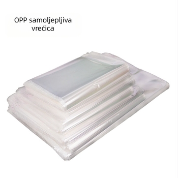 OPP samoljepljive vrećice za odjeću i dodatke, obična samoljepljiva ambalaža, pakiranje 100 komada