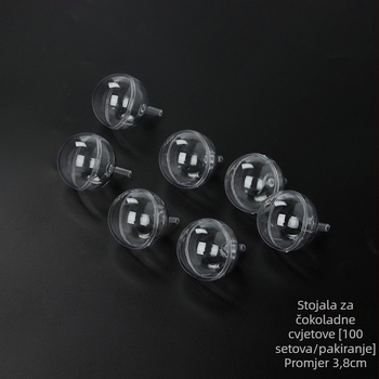 Materijal za pakiranje cvijeća | Model: Chocolate Cup | Materijal: akril | Namjena: Pakiranje cvijeća | Pakiranje: 100 setova u kutiji