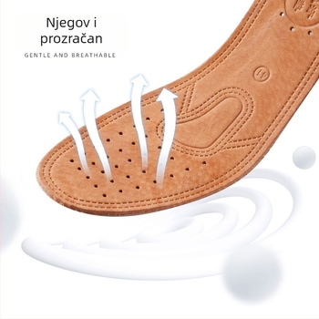 Puna uloška od prave kože za tenisice i cipele – upija znoj, neutralizira miris, prozračna; unisex; pogodna za tenisice, kožne cipele, čizme, casual i radnu obuću; proljeće-ljeto-jesen