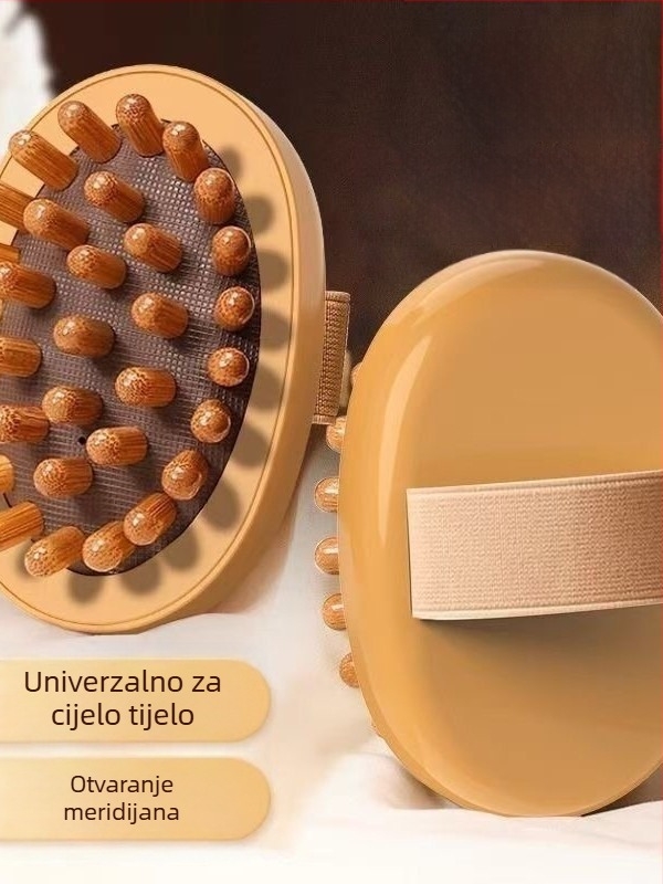 Meridijanska masažna četka s jastučićem zraka, masaža glave po meridijanu, cijelo tijelo masaža za olakšanje umora, 90 g