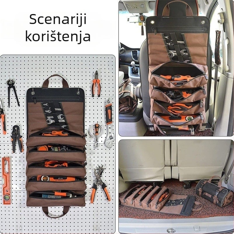 Rolna torba za alate od Oxford platna – Veliki kapacitet, Višenamjenska, Torba za elektrikara