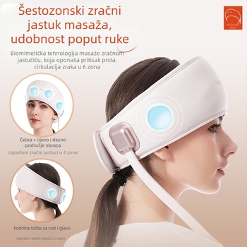 Masazer za glavu T-365, baterijsko napajanje, upravljanje gumbom, 3. brzina, masaža glave/air bag