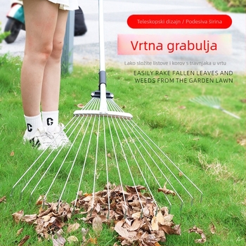 Teleskopska grablja za vrt, model 01, marka Prepared, univerzalna uporaba