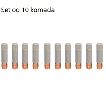 MB15AK Set mlaznica za MIG zavarivanje – 12 komada, premaz protiv prianjanja, kompatibilno s plinskim štitom za varenje