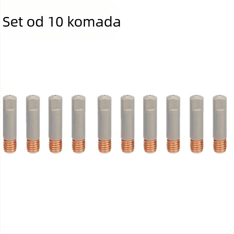 MB15AK Set mlaznica za MIG zavarivanje – 12 komada, premaz protiv prianjanja, kompatibilno s plinskim štitom za varenje