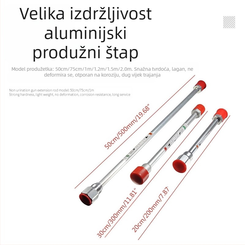 Bez zraka pištolj za prskanje s produžnim štapom za strojeve za raspršivanje — produžni štap (alias), marka Taiwan surplus, licencirana privatna etiketa