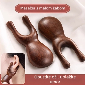 Drveni alat za masažu lica za nosni most i oči – čišćenje meridijana, struganje akupunkturnih točaka, dizanje; stil: korejska verzija; izrada: 6141735