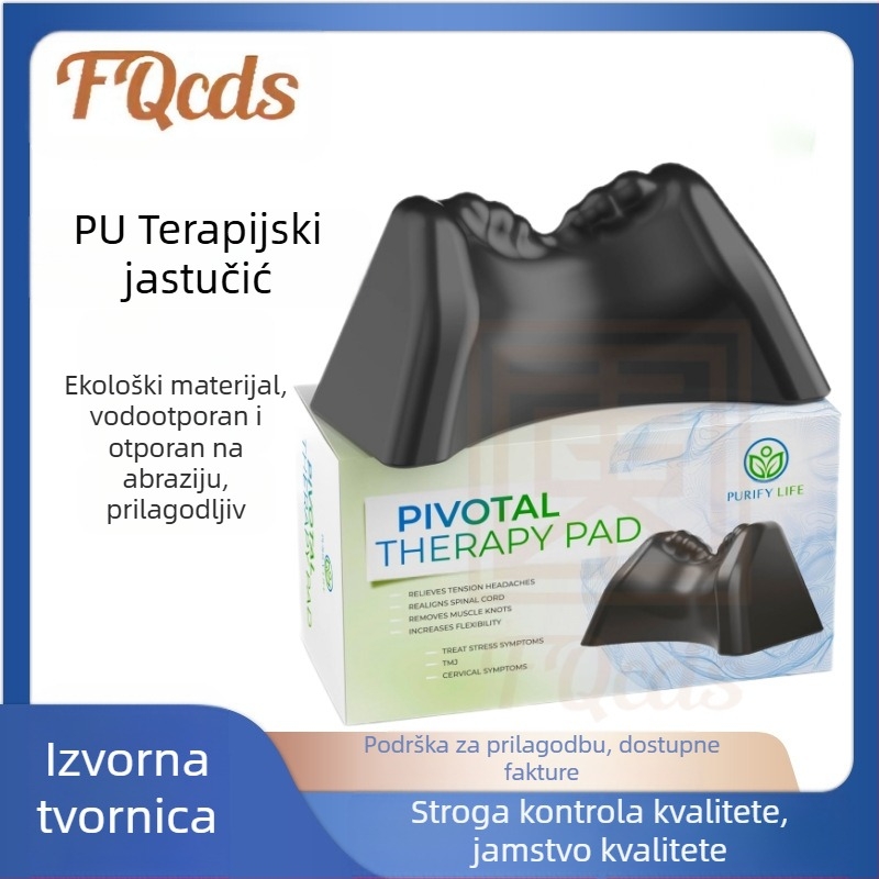 Cervikalna jastučnica od PU pjene s masažom i vučenjem — pravokutno trapezni oblik, 1 masašna glava, razina 1