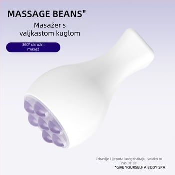 Ručni masirač za lice s kuglom kvarca i jade rolom za lice i vrat, bez električne energije