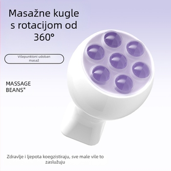 Ručni masirač za lice s kuglom kvarca i jade rolom za lice i vrat, bez električne energije