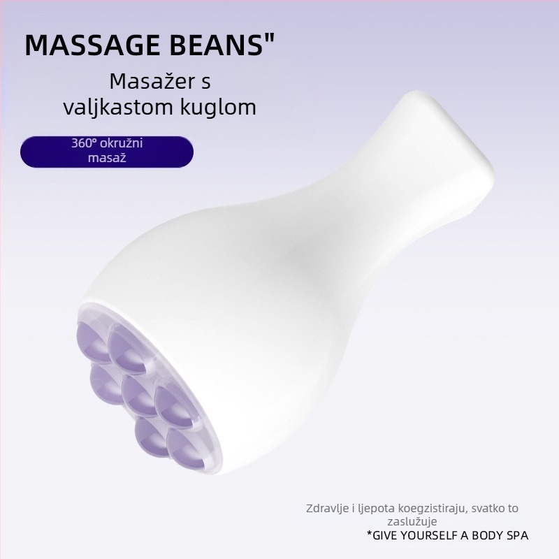 Ručni masirač za lice s kuglom kvarca i jade rolom za lice i vrat, bez električne energije