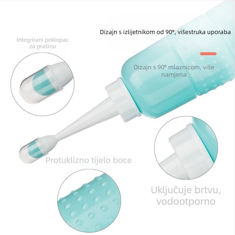 Kupaonska četka s dugačkim drškom — prijenosni trodijelni plastični set za čišćenje stražnjice i perinealne regije