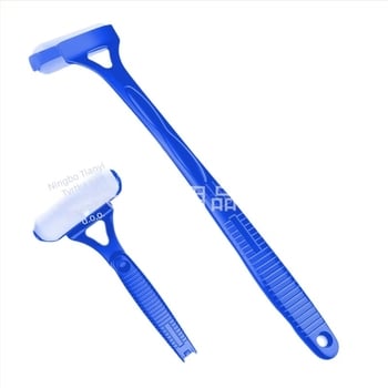 Aplikator za leđa za kreme, losione i kremu za sunčanje, s dugom sklopivom drškom i sunđerastim valjkom | Materijal: ABS plastika + sunđerasti valjak