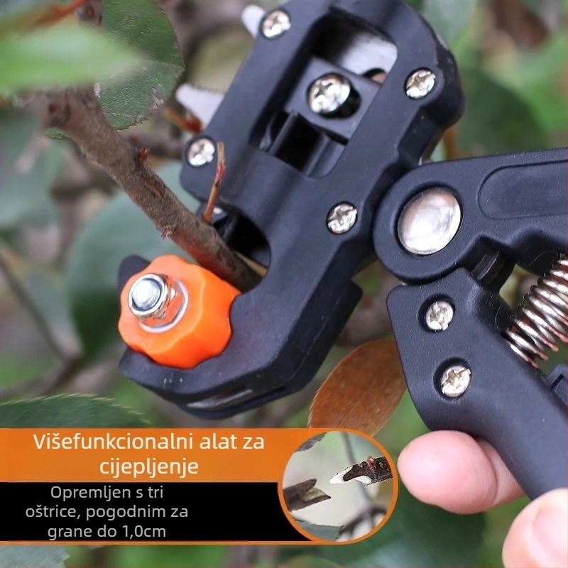 Višenamjenski alat za cijepljenje HJ-09 | alatno-čelični materijal, elektroforna završna obrada, PVC držač, težina 500 g