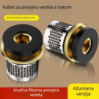 Tuš ventil s protuous toku, provjerni ventil i zatvarač ventila; bakrena konstrukcija; filtar gumica