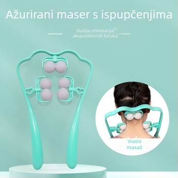 Ručni masažer vrata i leđa sa 6 plastičnih vakuum čašica