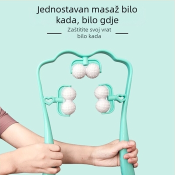 Ručni masažer vrata i leđa sa 6 plastičnih vakuum čašica