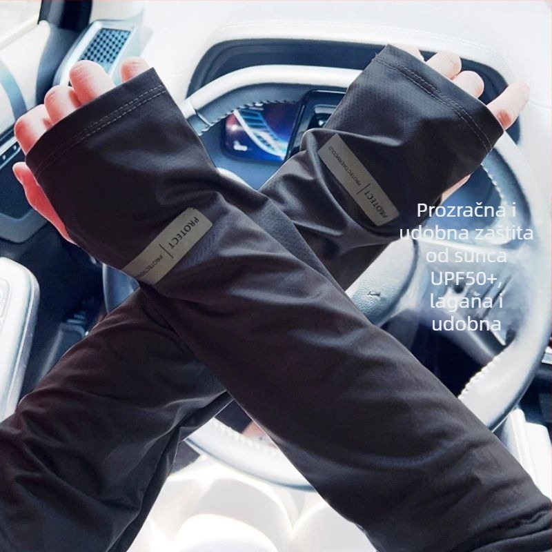 Rukavi za biciklizam s UV zaštitom i hlađenjem, minimalistički poliester, udjel 81–95%, proljeće 2024