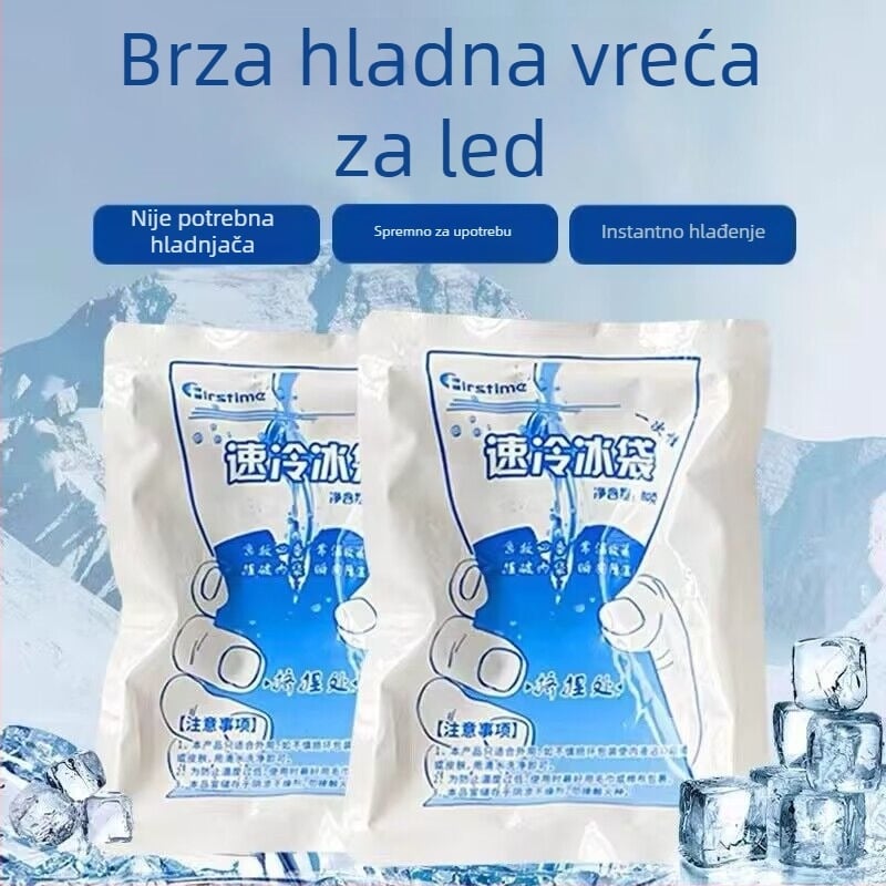 Jednokratna vrećica za led – PE materijal, kapacitet 100 g, brzo hlađenje