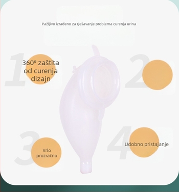 Shengbang silikon–urinarni kolektor i vrećica za urin za odrasle s inkontinencijom — konstrukcija silikon/plastik, 60 komada po paketu