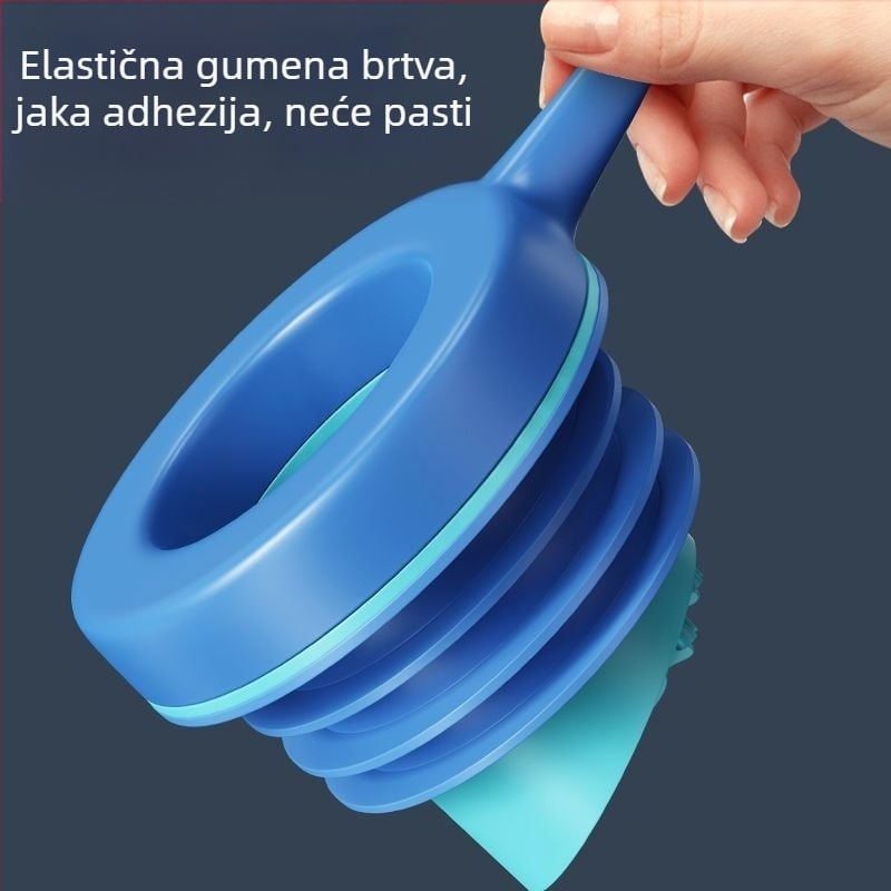 Tijesni prsten za flanšu toaleta s ventilom – protiv povratnog protoka, kontrola mirisa, debeli gumeni prsten, Makin